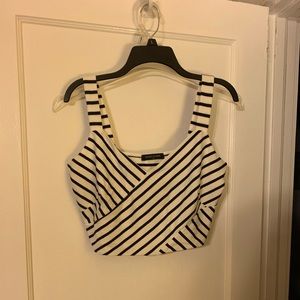 Black and White crop top